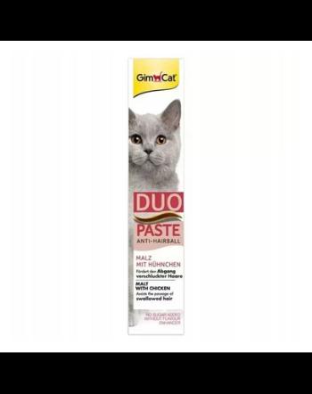 GIMCAT Duo Paste Anti-Hairball Malt&amp;Chicken 50 g pasta impotriva bezoarelor, pisici