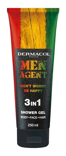 Dermacol Gl de duș pentru bărbați Men Agent Don´t Worry Be Happy (3 in 1 Shower Gel) 250 ml
