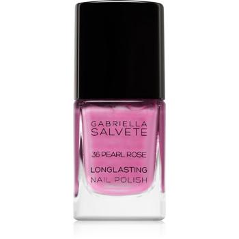 Gabriella Salvete Longlasting Enamel lac de unghii cu rezistenta indelungata stralucire de perla culoare 36 Pearly Rose 11 ml