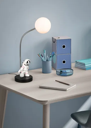 Lampa de masa Arm, RL, 15x43x44 cm, 1.5W, 1x SMD, polirasina, negru/alb