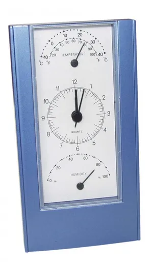 MPM Quality Ceas analogic cu termometru și higrometru TK01-E10