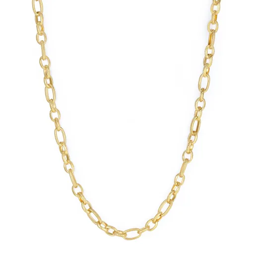 S'Agapõ Lănțișor lung placat cu aur Chunky SHK22