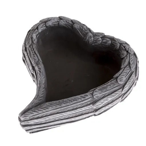 Decorațiune funerară Ghiveci de beton in formă deinimă, 17,5 x 6,5 x 16 cm