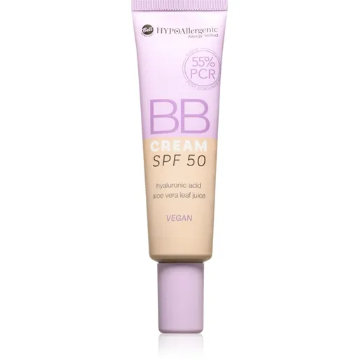 Bell HYPOallergenic crema hidratanta BB SPF 50 culoare 02 Natural 30 g
