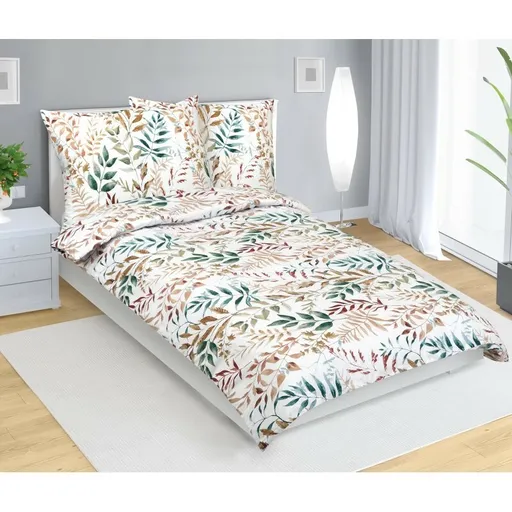 Lenjerie de pat din bumbac Bellatex Twig bej, 140 x 220 cm, 70 x 90 cm, 140 x 220 cm, 70 x 90 cm