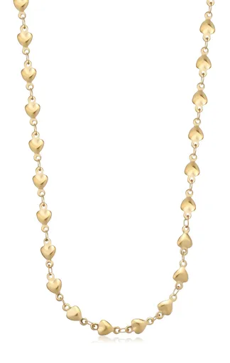 S'Agapõ Colier placat cu aur și decorat cu inimioare Chunky SHK83