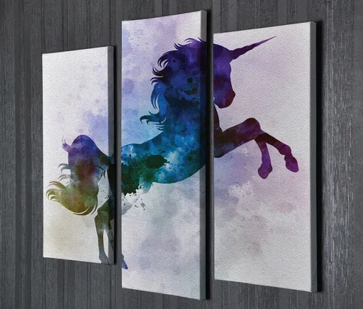 Tablou decorativ, UC61, 45 x 20 cm, Multicolor