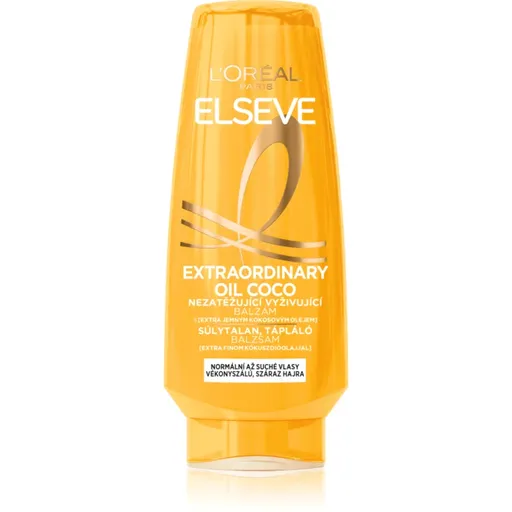 L’Oréal Paris Elseve Extraordinary Oil Coconut balsam hranitor pentru par normal spre uscat 200 ml