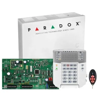 Centrala alarma antiefractie wireless Paradox Magellan MG5050+ cu telecomanda REM2 si tastatura K32+, MG5050+REM2+K32+