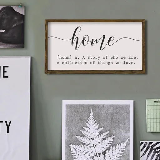 Tablou decorativ, KZM318, Imprimat UV, Maro / Alb / Negru