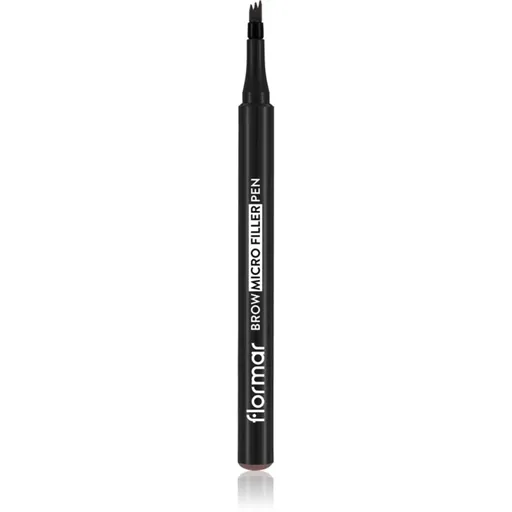 flormar Brow Micro Filler Pen creion pentru sprancene culoare 002 Medium Brown 1.1 ml