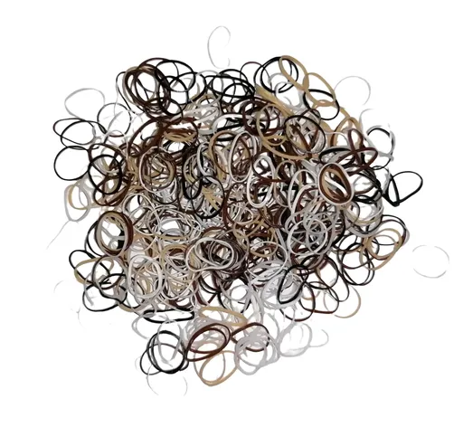 Elastice Par Set 500 buc - Maro, Negre si Albe