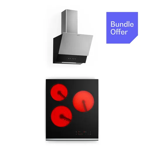 Klarstein Verosteel plită vitroceramică + hotă fără coș Verosteel | 45 cm