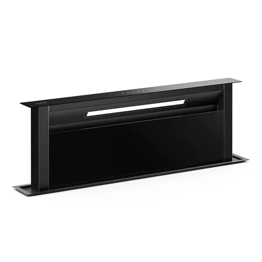 Klarstein Velaire Downdraft-System, Elegant, minimalist, puternic, Clasa energetică A++, 906 m³/h, 90 cm