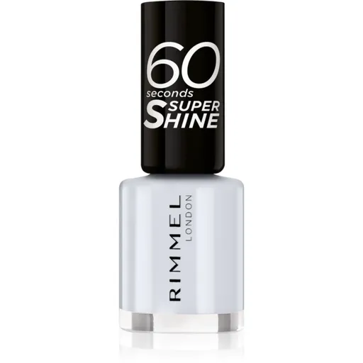 Rimmel 60 Seconds Super Shine lac de unghii culoare 703 White Hot Love 8 ml