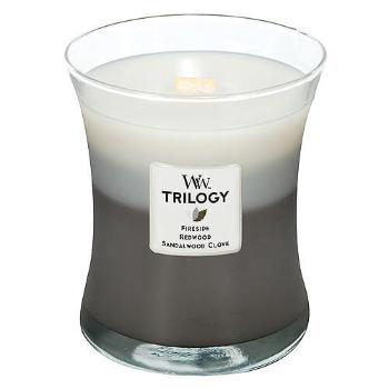 WoodWick Lumânare parfumată vază Trilogy Warm Woods 275 g