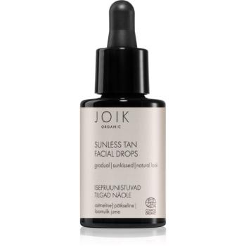 JOIK Organic Sunless Tan picaturi pentru bronzare faciale 30 ml