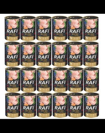 DOLINA NOTECI RAFI Conserve hrana umeda caini, cu prepelita 24x400 g