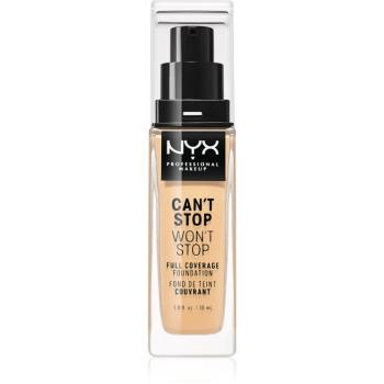 NYX Professional Makeup Can't Stop Won't Stop Full Coverage Foundation fond de ten cu acoperire ridicată culoare 07 Natural 30 ml