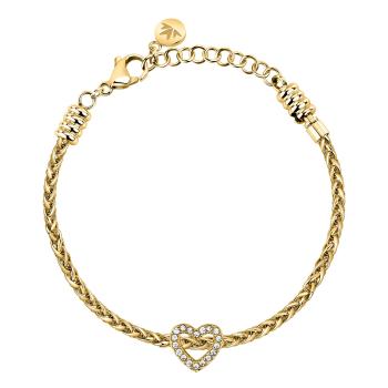 Morellato Brățară elegantă placată cu aur cu inimă Drops SCZ1394