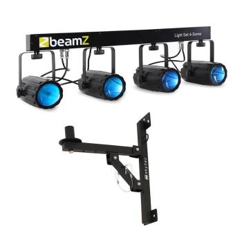 Beamz Light Set de 4 LED-uri, set de 5 buc. cu montare pe perete