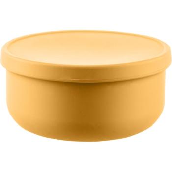 Zopa Silicone Bowl with Lid bol din silicon cu capac Mustard Yellow 1 buc