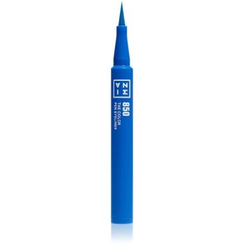 3INA The Color Pen Eyeliner Mini tuș de ochi tip cariocă culoare 850 - Blue 0,6 ml