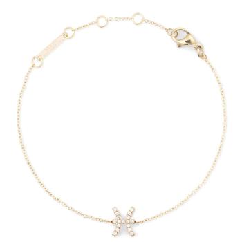 Daniel Wellington Brățară tip lanț placată cu aur, cu simbolul zodiacal Pești Crystal Zodiac DW00400918