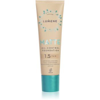 Lumene Matte Oil-Control machiaj cu efect matifiant SPF 20 culoare 1,5 Fair Beige / Fair 30 ml