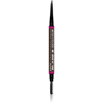 NYX Professional Makeup Blade & Shade creion pentru sprancene cu pensula culoare Ash Brown 0.06 g