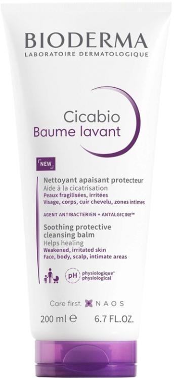 Bioderma Balsam calmant și protector de curățare Cicabio (Soothing Protective Cleansing Balm) 200 ml