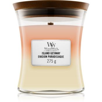 Woodwick Trilogy Island Getaway lumânare parfumată cu fitil din lemn 275 g