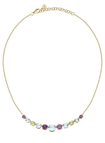 Morellato Colier de lux placat cu aur cu zirconii colorate Tesori Eterni SAXN38