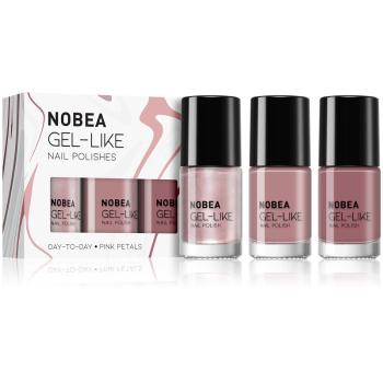 NOBEA Day-to-Day Fresh Frost Set set de lacuri de unghii Pink Petals