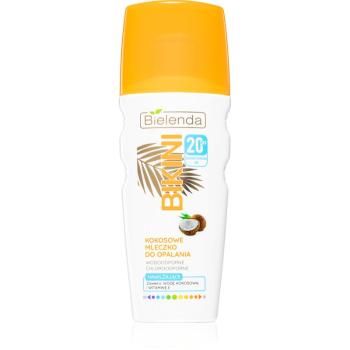 Bielenda Bikini Coconut loțiune pentru plaja SPF 20 rezistente la apă 200 ml