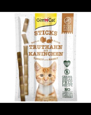 GIMCAT Sticks Turkey&amp;Rabbit 4buc Batoane pisici, curcan si iepure