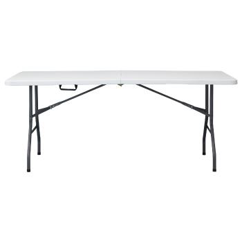Autronic Masă de grădină, metal, plastic, alb, AZ-K 1002 WT