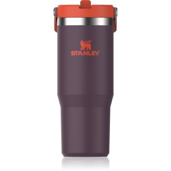 Stanley IceFlow™ Flip Straw Tumbler fľaša na vodu z nehrdzavejúcej ocele Plum 890 ml