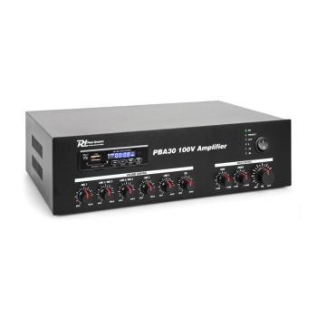 Power Dynamics PBA30, amplificator 100 V, 30 W, port usb / sd, mp3, bluetooth