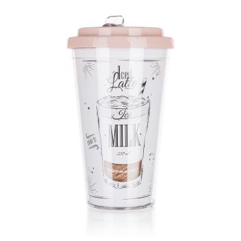 Cană de călătorie cu perete dublu Banquet COFFEE0,5 l , Iced latte