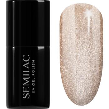 Semilac UV Hybrid Gloss GALA unghii cu gel folosind UV / lampă cu LED culoare 661 Linen Gloss 7 ml