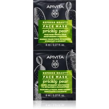 Apivita Express Beauty Moisturizing Face Mask Prickly Pear masca calmanta pentru fata cu efect de hidratare 2x8 ml