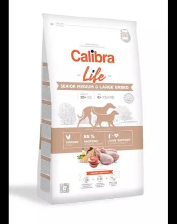 CALIBRA Dog Life Senior Medium&amp;Large Chicken hrana uscata pentru caini seniori de talie medie si mare 12 kg