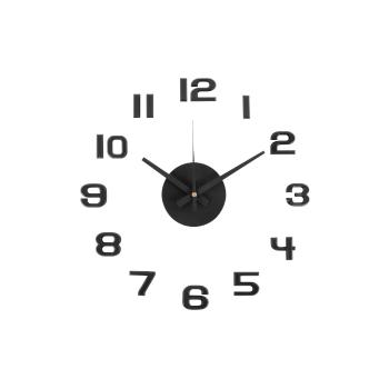 Karlsson 6001BK design autoadeziv ceas negru,diametru 40 cm