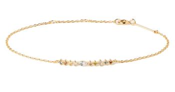 PDPAOLA Brățară placată cu aur cu pietre de zircon colorate lotus Colors PU01-845-U
