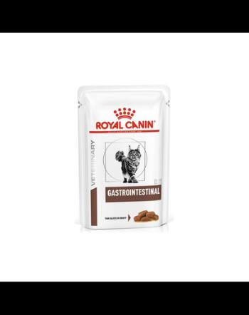 ROYAL CANIN Cat Gastro Intestinal 12 x 85 g hrana umeda dietetica pentru pisici cu afectiuni ale sistemului digestiv, cu diaree acuta si cronica