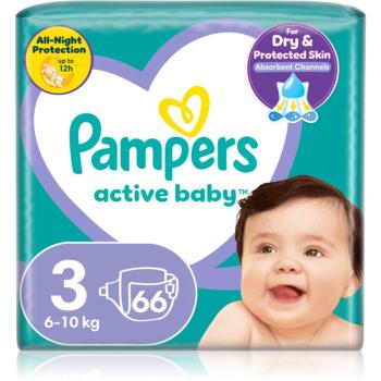 Pampers Active Baby Size 3 scutece de unică folosință 6-11 kg 66 buc