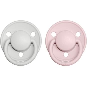 BIBS De Lux Natural Rubber Size 1: 0+ months suzetă Haze / Blossom 2 buc