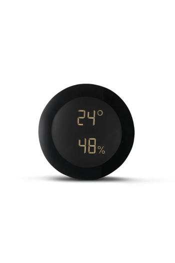Jacob Jensen hőmérséklet- és páratartalom-érzékelő Sensor Climate 11,5 x 5 cm fekete