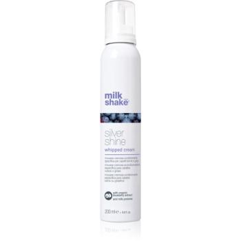 milk_shake Silver Shine Whipped Cream balsam spumă neutralizeaza tonurile de galben 200 ml